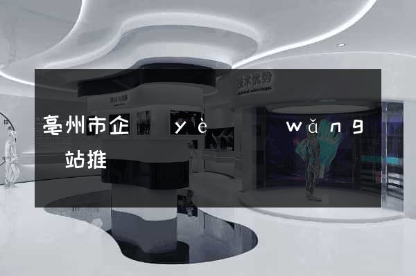 亳州市企業(yè)網(wǎng)站推廣