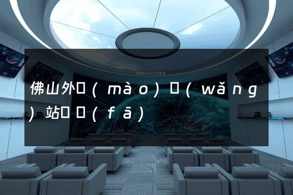 佛山外貿(mào)網(wǎng)站開發(fā)