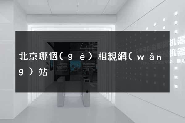 北京哪個(gè)相親網(wǎng)站