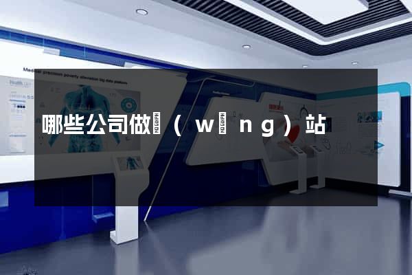 哪些公司做網(wǎng)站