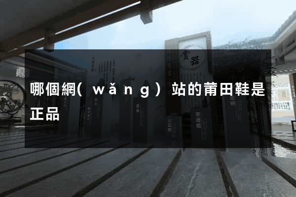 哪個網(wǎng)站的莆田鞋是正品