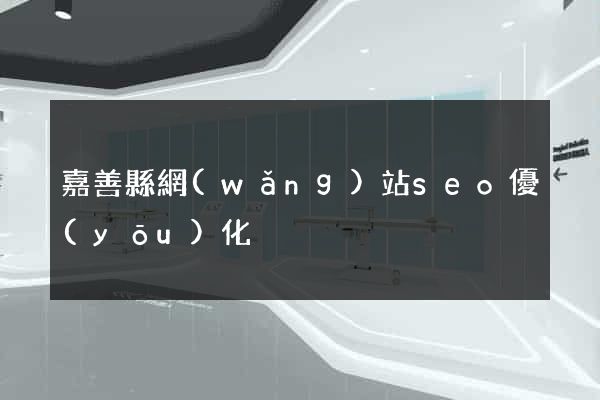 嘉善縣網(wǎng)站seo優(yōu)化
