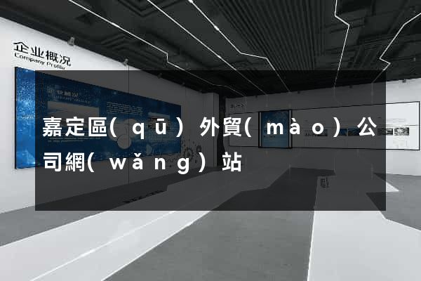 嘉定區(qū)外貿(mào)公司網(wǎng)站