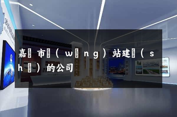 嘉興市網(wǎng)站建設(shè)的公司