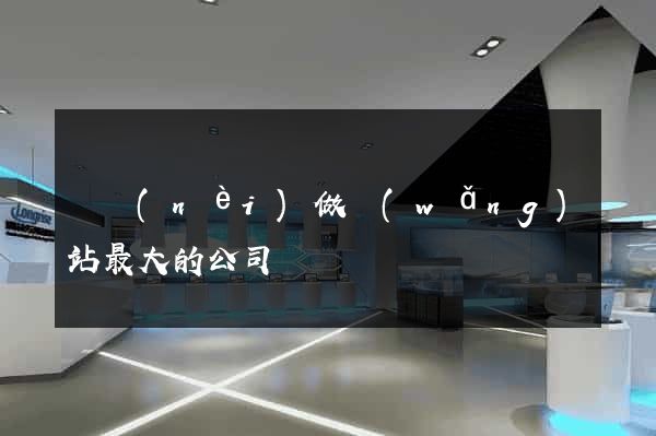 國內(nèi)做網(wǎng)站最大的公司