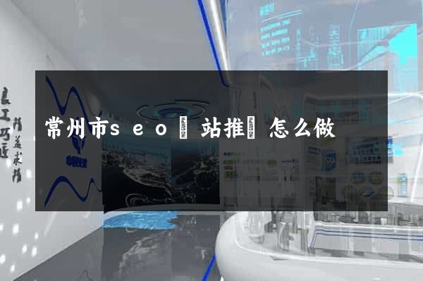常州市seo網站推廣怎么做