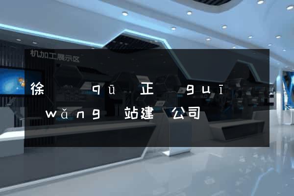 徐匯區(qū)正規(guī)網(wǎng)站建設公司