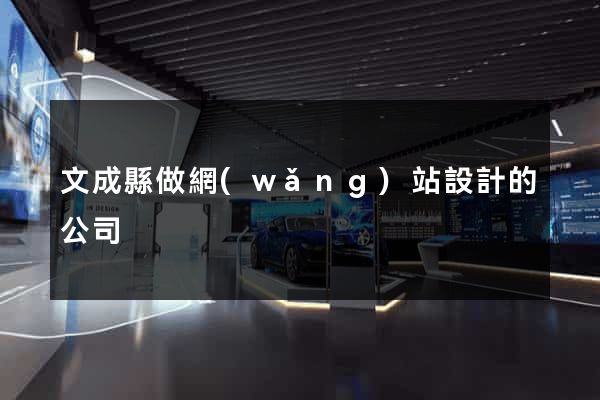 文成縣做網(wǎng)站設計的公司