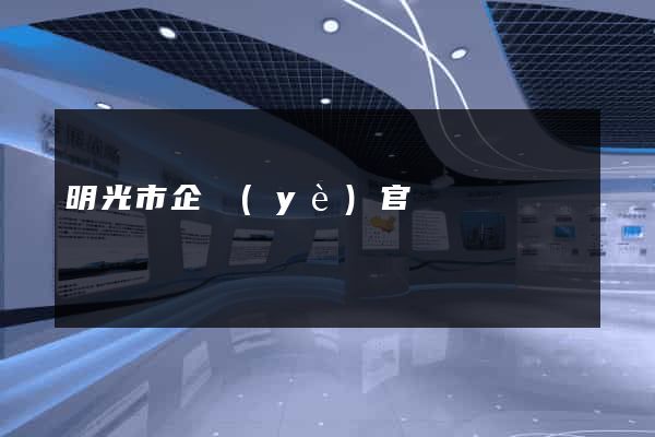 明光市企業(yè)官網設計