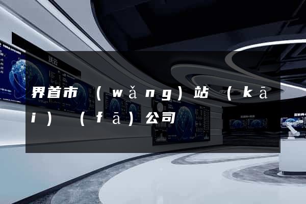 界首市網(wǎng)站開(kāi)發(fā)公司