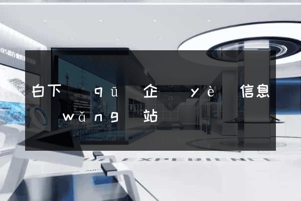 白下區(qū)企業(yè)信息網(wǎng)站