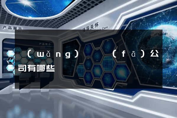 網(wǎng)頁開發(fā)公司有哪些