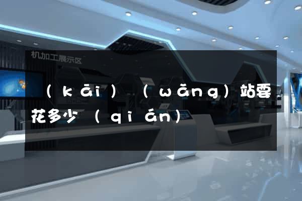 開(kāi)網(wǎng)站要花多少錢(qián)