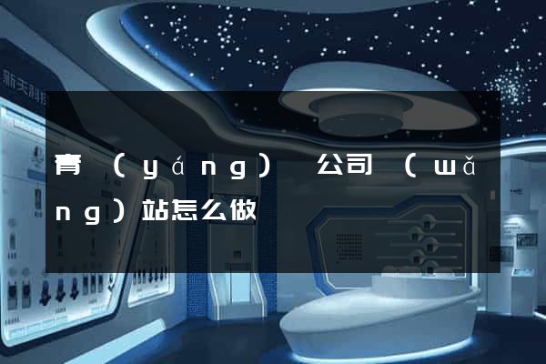 青陽(yáng)縣公司網(wǎng)站怎么做