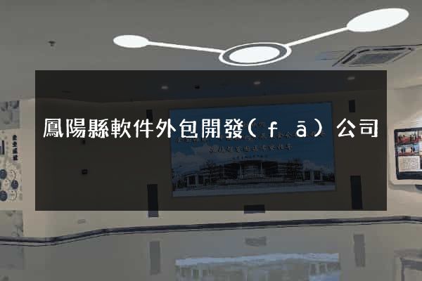 鳳陽縣軟件外包開發(fā)公司