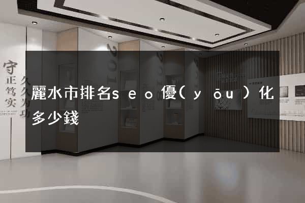 麗水市排名seo優(yōu)化多少錢